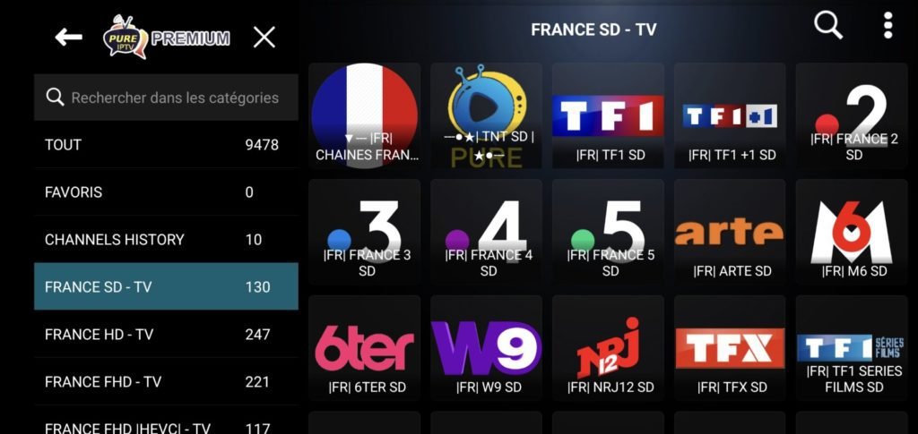 Pure IPTV Premium France Chaines